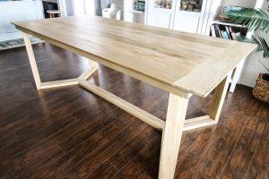 Angled Base Dining Table woodworking plan