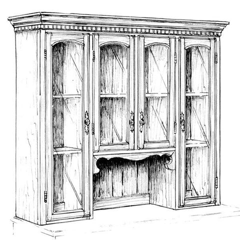 Woodworking Project Paper Plan to Build Large Hutch woodworking plan