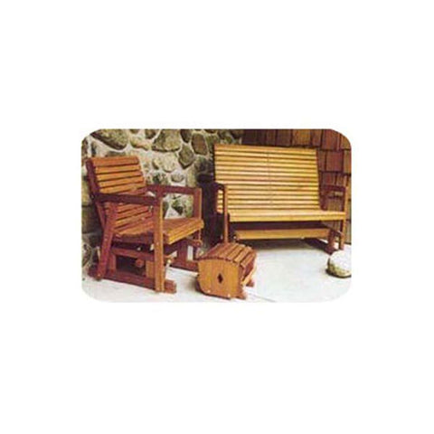 Woodworking Project Paper Plan to Build Glider Bench and Chair - Image 1