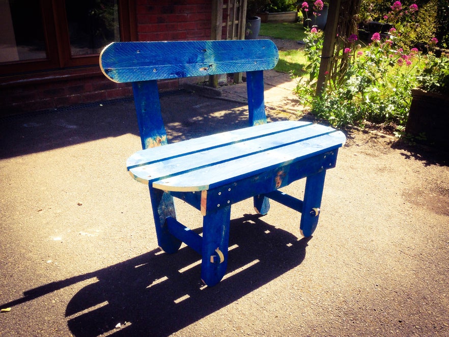 Pallet Garden Bench - Image 1