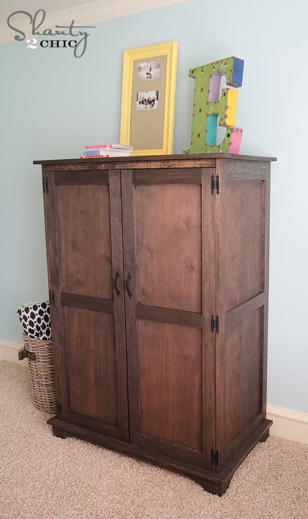 Pottery Barn Inspired Armoire Free Plans - Image 1