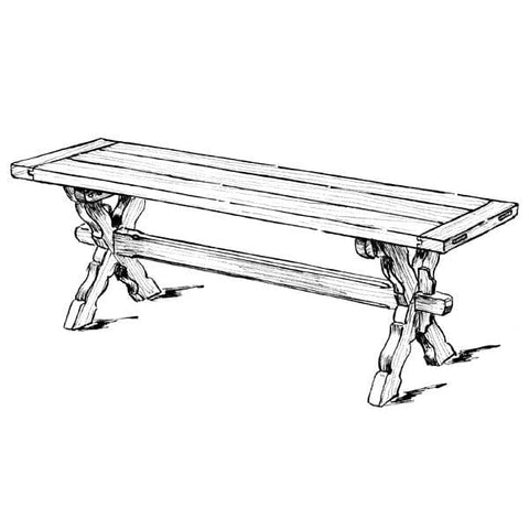 Woodworking Project Paper Plan to Build Sawbuck Bench woodworking plan