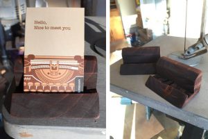 Scrap wood business card holder woodworking plan