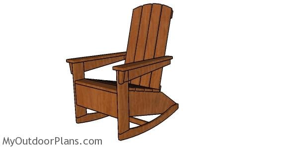 ADIRONDACK ROCKING CHAIR PLANS - Image 1