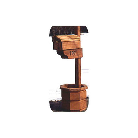 Woodworking Project Paper Plan to Build Country Mailbox with Planter - Image 1