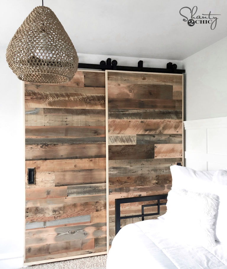 Modern Farmhouse Double Bypass Closet Doors woodworking plan