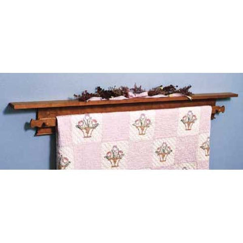 Woodworking Project Paper Plan to Build Shaker Quilt Hanger - Image 1