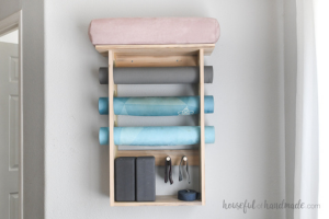 Wall Mounted Exercise Mat Holder - Image 1