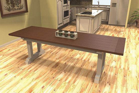 Rustic Farmhouse Table - Image 1