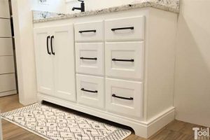 Offset Bathroom Vanity woodworking plan
