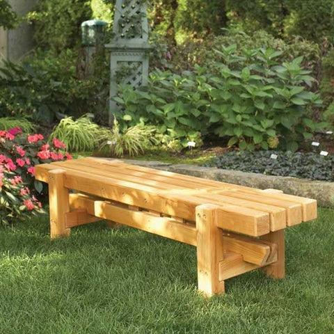 Woodworking Project Paper Plan to Build Durable, Doable Outdoor Bench woodworking plan