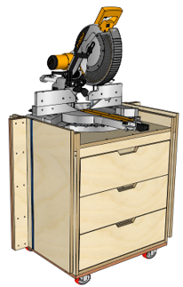Compact Miter Saw Station – Build Plans