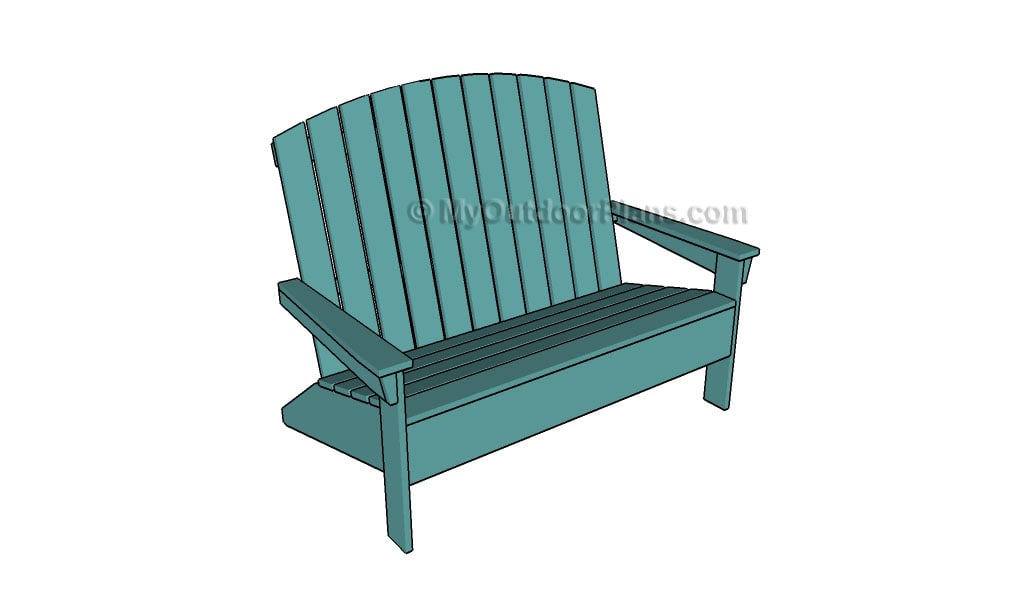 ADIRONDACK LOVESEAT PLANS woodworking plan