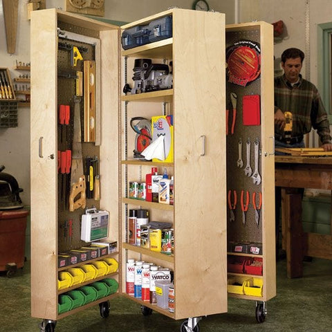 Woodworking Project Paper Plan to Build Mobile Tool Cabinet - Image 1