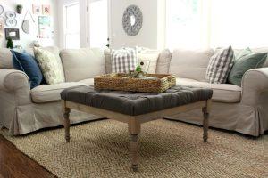 No-Sew Upholstered Coffee Table woodworking plan