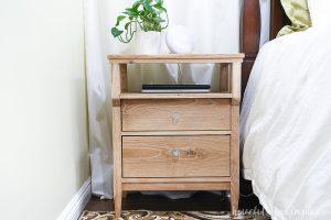 Tall Nightstand with Open Shelf - Image 1
