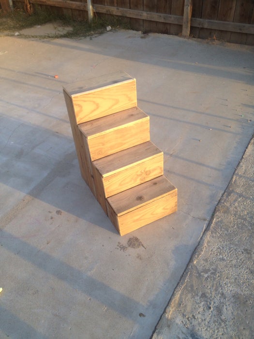 Scrap Wood Dog Stairs woodworking plan