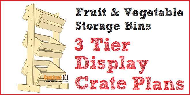 3 Tier Display Crate Plans – Fruit & Vegetable Storage Bins - Image 1