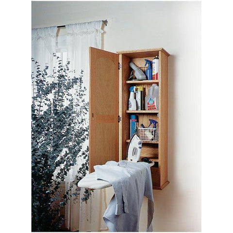 Downloadable Woodworking Project Plan to Build Ironing-Board Hideaway woodworking plan