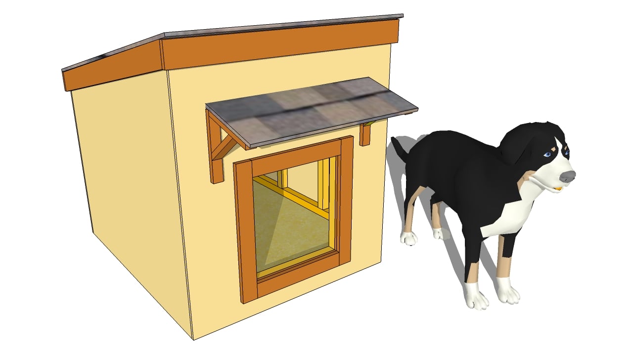 LARGE DOG HOUSE PLANS woodworking plan