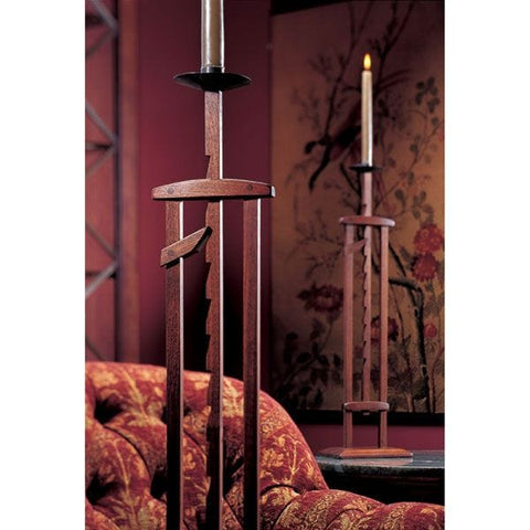 Woodworking Project Paper Plan to Build Ratcheting Candlestand - Image 1