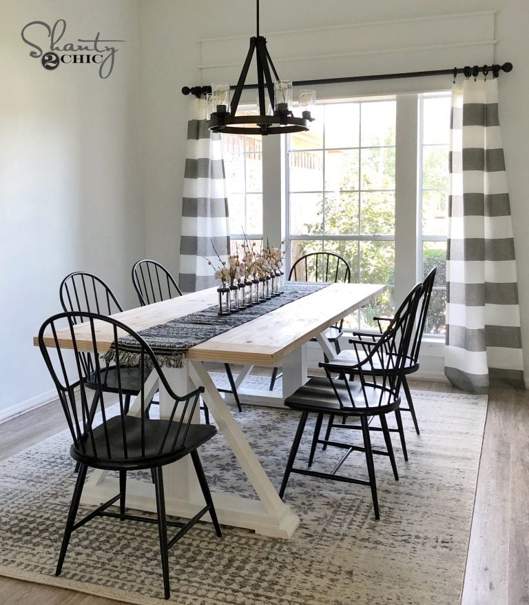 DIY Modern Farmhouse Dining Table – The Leasha Table - Image 1