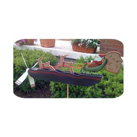 Woodworking Project Paper Plan to Build Christmas Santa Whirligig - Image 1