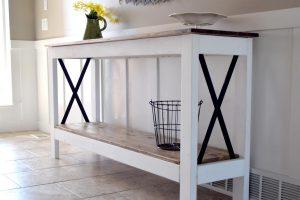 Industrial Farmhouse Console Table - Image 1