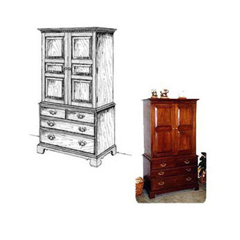 Woodworking Project Paper Plan to Build French Armoire woodworking plan