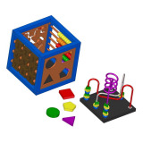 Multifunctional activity cube toy plan woodworking plan