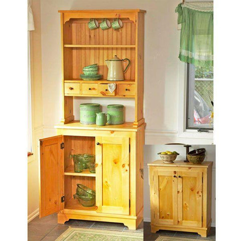 Downloadable Woodworking Project Plan to Build Country Pine Cabinet - Image 1