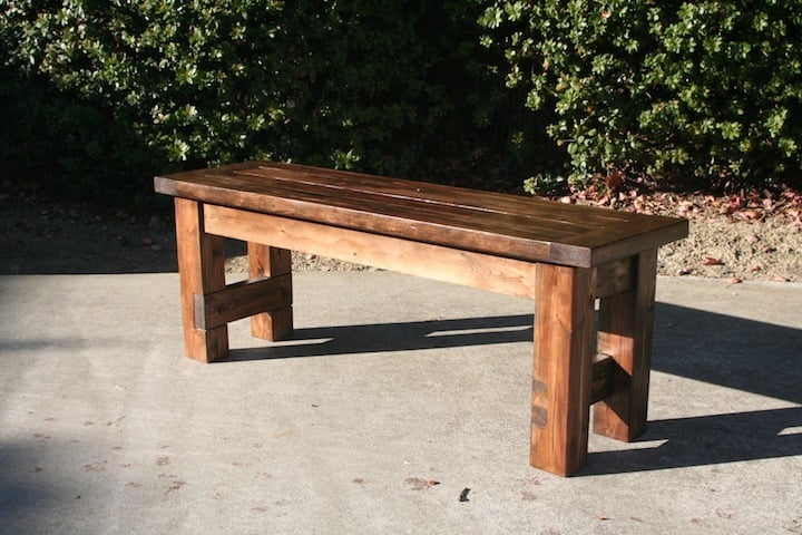 Farmhouse Bench – No Pocket Holes Version - Image 1