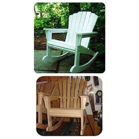 Woodworking Project Paper Plan to Build Rocking Adirondack Chair woodworking plan