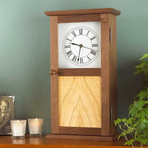 Woodworking Project Paper Plan to Build Shaker Clock - Image 1