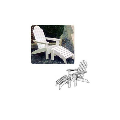 Folding Chair and Footrest Woodworking Plan - Image 1