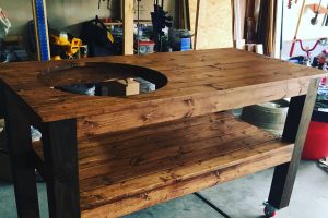 XL Big Green Egg Table - Image 1