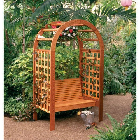 Woodworking Project Paper Plan to Build Garden Arbor - Image 1