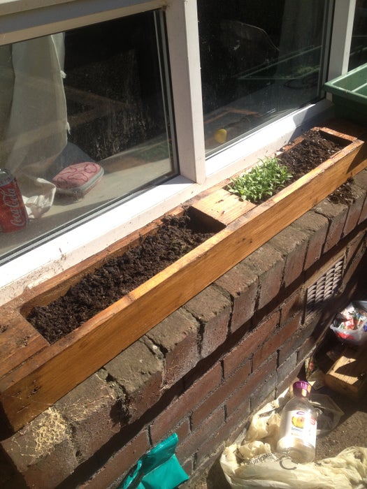Window Planter Made From Old Pallet. Window Sill Herb Garden - Image 1