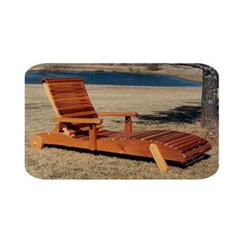 Woodworking Project Paper Plan to Build Chaise Lounge Chair - Image 1