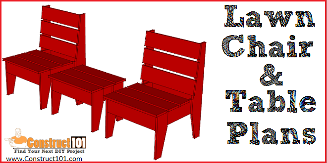 Easy DIY Lawn Chair & Table - Image 1