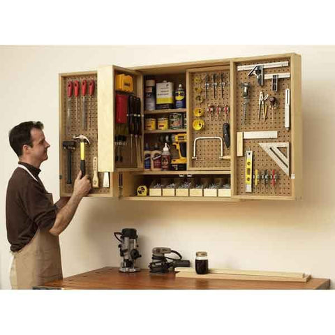 Woodworking Project Paper Plan to Build Shop-in-a-Box Tool Cabinet - Image 1