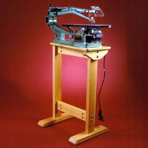 Woodworking Project Paper Plan to Build Super-Sturdy Scrollsaw Stand - Image 1