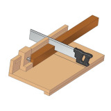 Sizing board jig for crosscut plan woodworking plan
