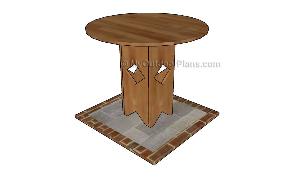 PEDESTAL TABLE PLANS - Image 1