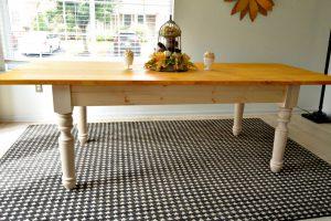 Farmhouse Table Made with 7 boards - Image 1