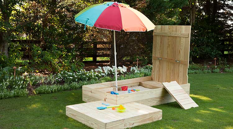 Deluxe Sandbox woodworking plan