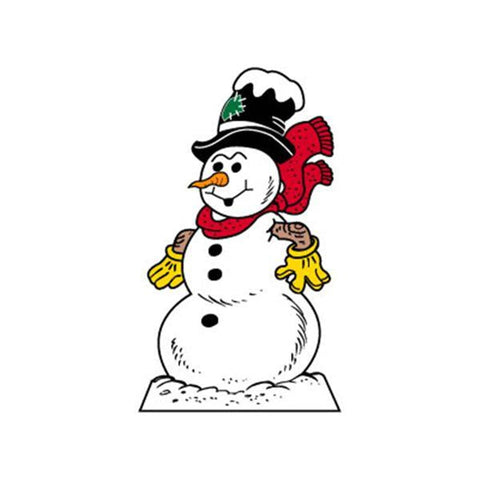 Woodworking Project Paper Plan to Build Large Snowman - Image 1