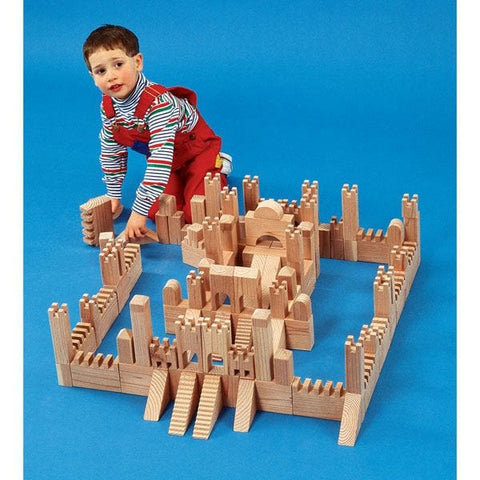 Woodworking Project Paper Plan to Build Building Block Castle - Image 1