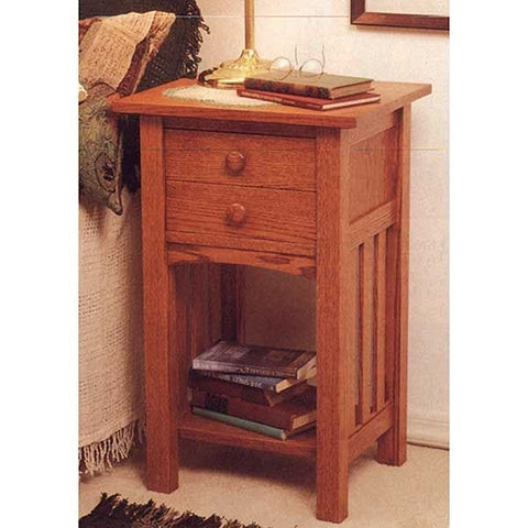 Woodworking Project Paper Plan to Build Arts and Crafts End Table/Nightstand - Image 1