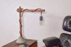 Table Lamp with Concrete Base - Image 1